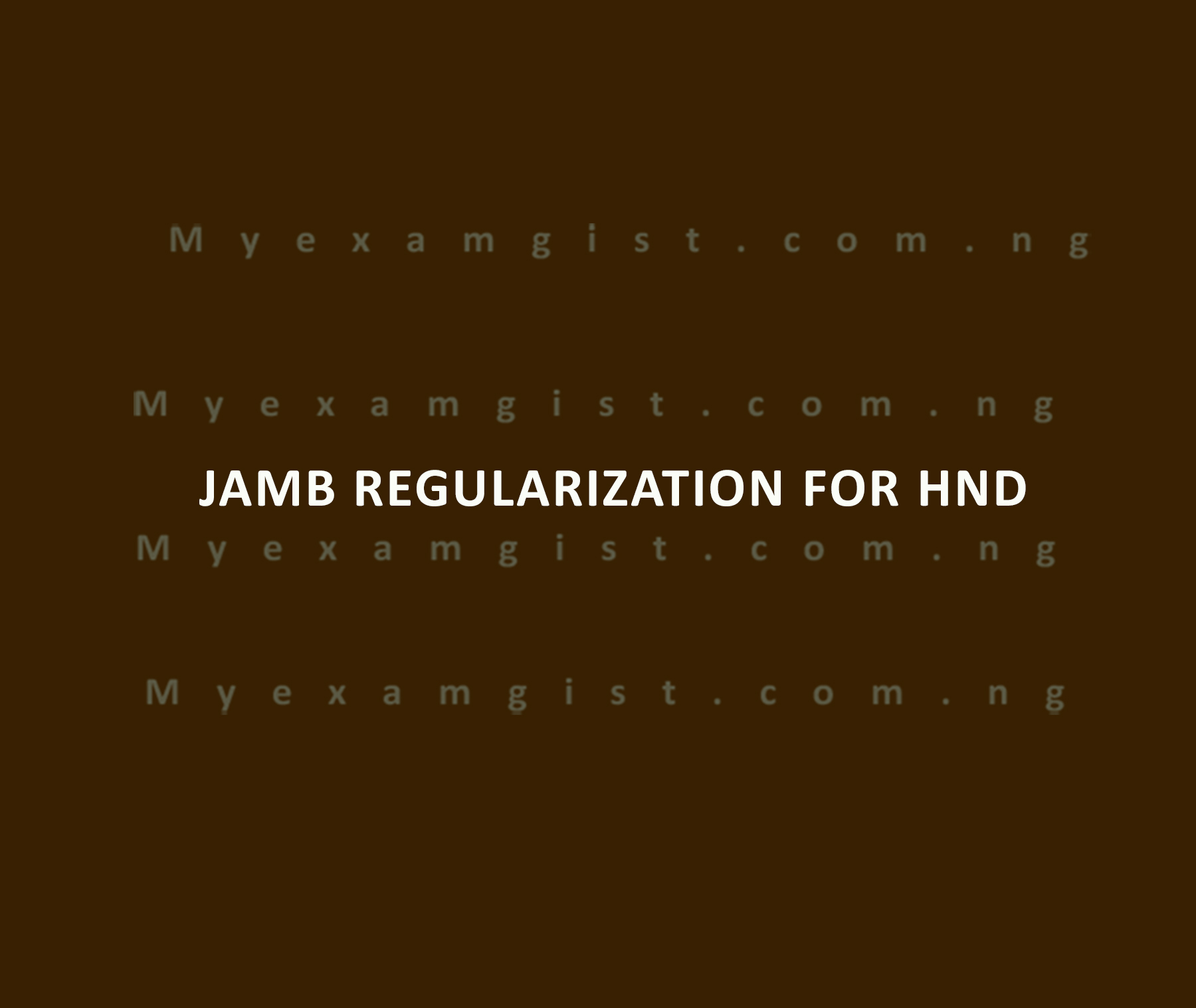 Jamb regularization for HND